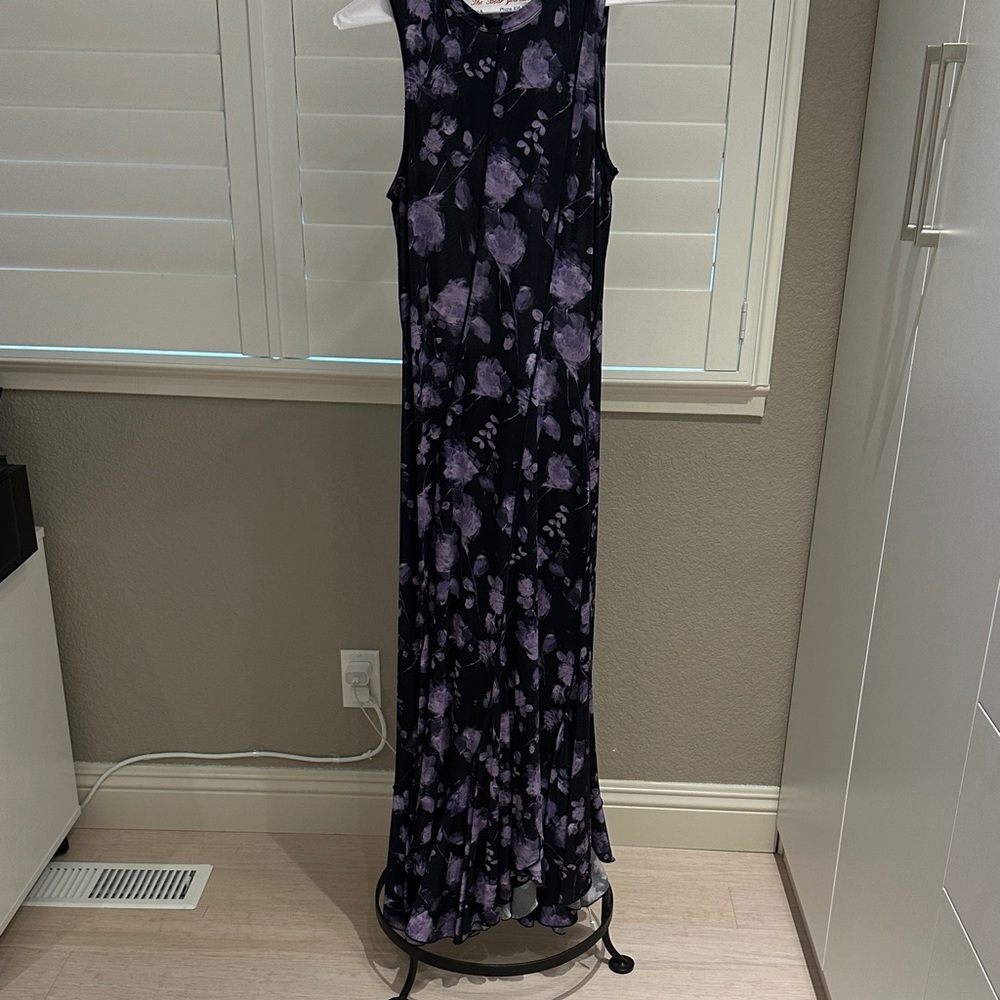 Chic Purple Tie-Dye Sleeveless Dress “Tulsi Patch Dress”